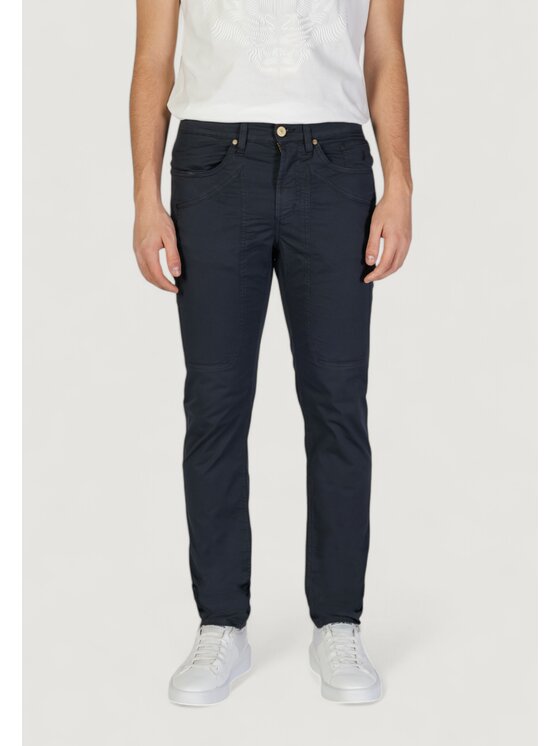 Jeckerson Jeckerson Pantalone da abito JOHN 5 TASCHE TOPPA Blu To Fit