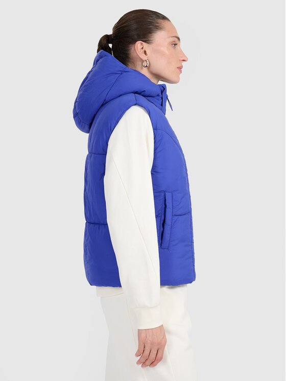 4F 4F Kamizelka APRES SKI Niebieski Regular Fit