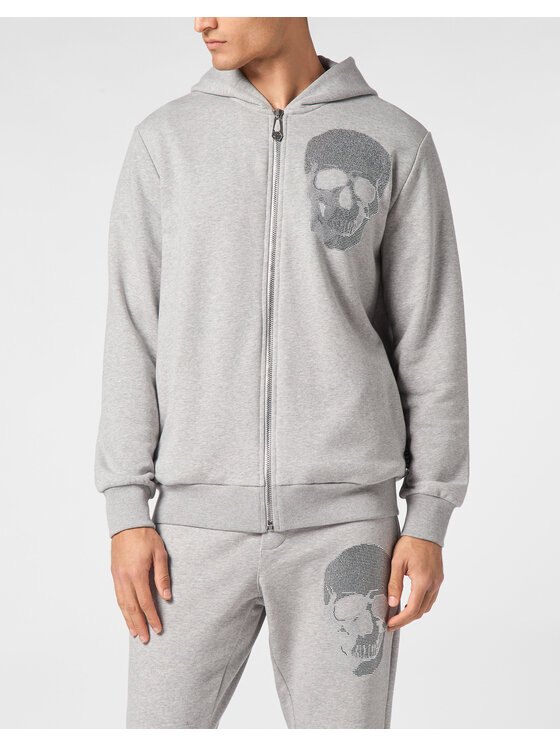 PHILIPP PLEIN PHILIPP PLEIN Bluza 15005 Szary Regular Fit
