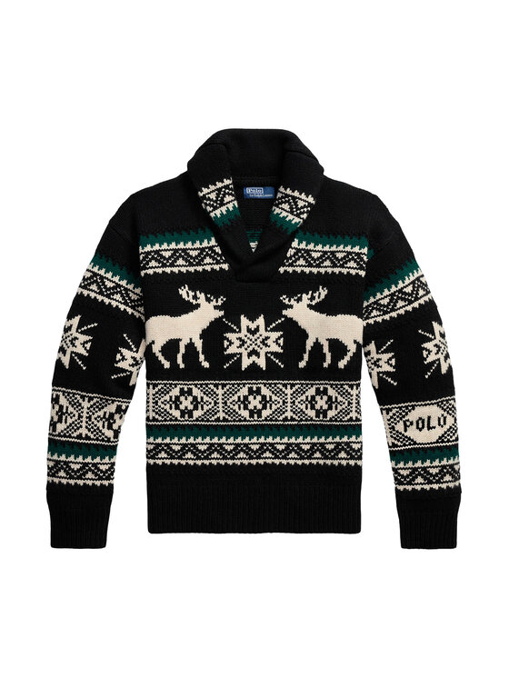 Polo Ralph Lauren Polo Ralph Lauren Sweater 710982255001 Fekete Regular Fit