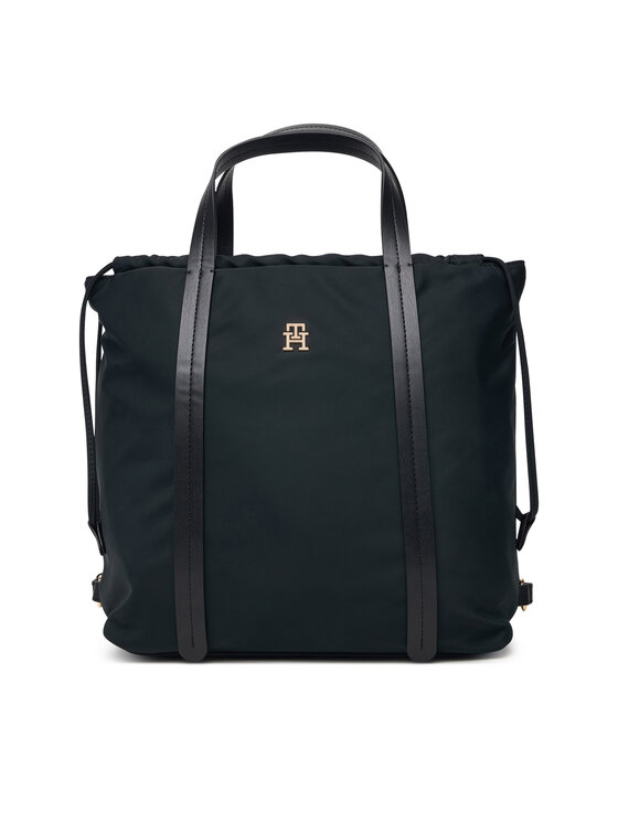 Tommy Hilfiger Tommy Hilfiger Σακίδιο Th Soft Nylon Tote/Backpack AW0AW19029 Μαύρο