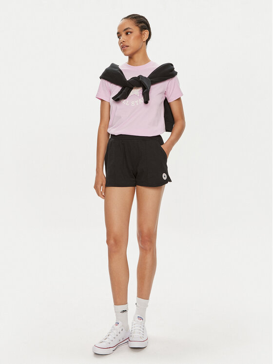 Converse Converse Αθλητικό σορτς W Retro Chuck Short 10026392-A02 Μαύρο Regular Fit