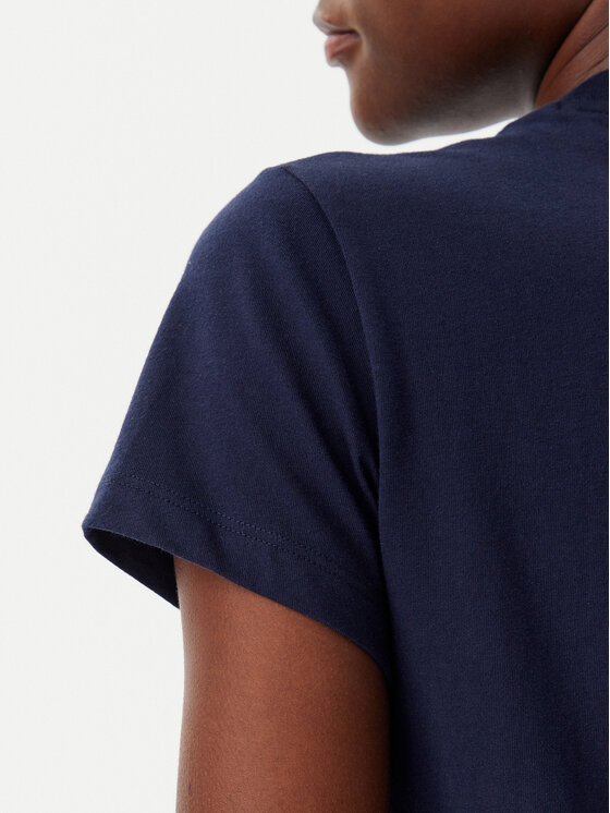 Lacoste Lacoste T-Shirt TF9246 Tmavomodrá Slim Fit