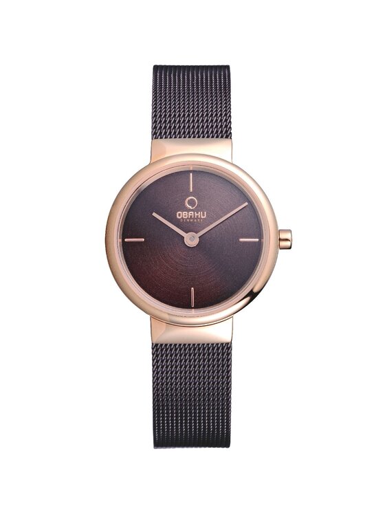 Obaku Obaku Zegarek V153LVNMN Różowe złoto