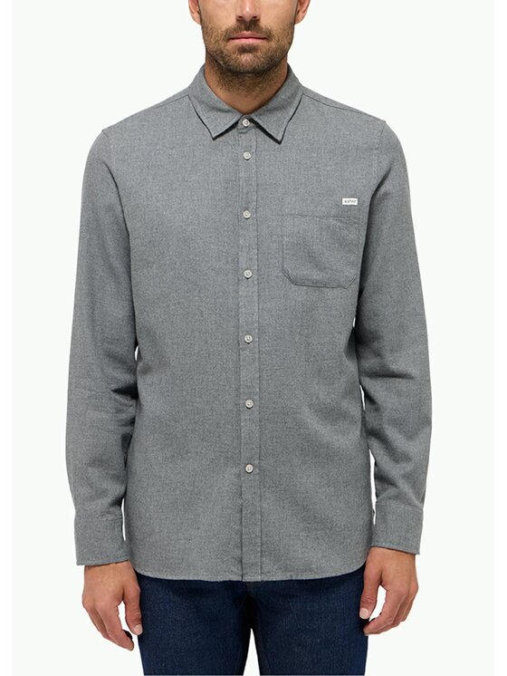 Mustang Mustang Camicia EASTBRIDGE Grigio Regular Fit