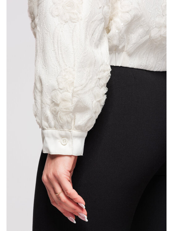 Ombre Ombre Kurtka przejściowa OW-JANP-0133 Beżowy Oversize