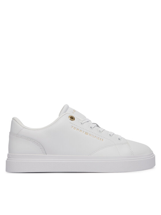 Tommy Hilfiger Tommy Hilfiger Sneakers Th Feminine Cupsole Leather FW0FW09105 Alb