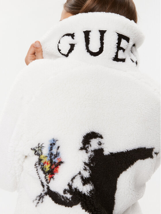 Guess Guess Futro W3BL67 WF8R2 Écru Regular Fit