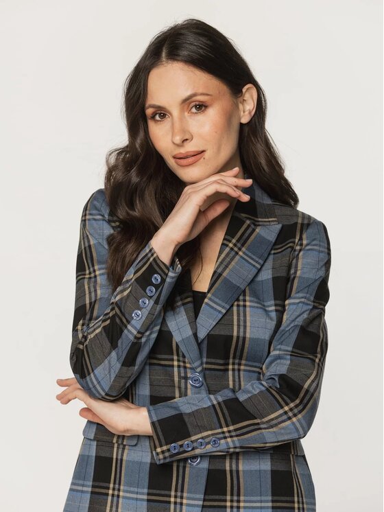 Willsoor Willsoor Marynarka 67948 Niebieski Regular Fit