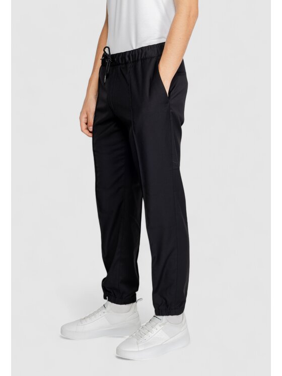 Armani Exchange Armani Exchange Pantalone da abito 8NZPP2 ZNPMZ Nero Regular Fit