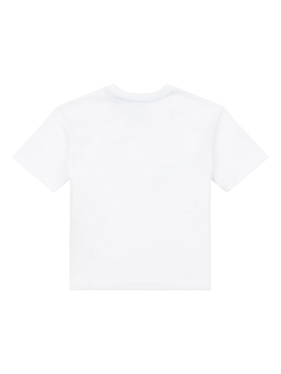 Lee Lee T-Shirt Marble Print LEG5082 Biały Regular Fit