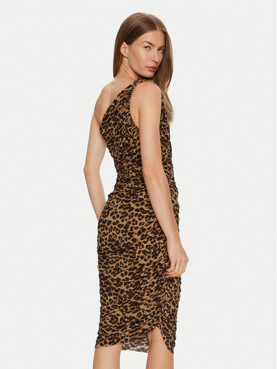 NORMA KAMALI NORMA KAMALI Cocktail obleka KK4223PL667438 Rjava Slim Fit