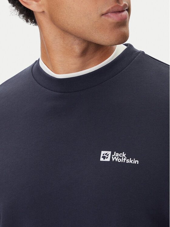 Jack Wolfskin Jack Wolfskin Majica dugih rukava Essential A63843 Tamnoplava Regular Fit