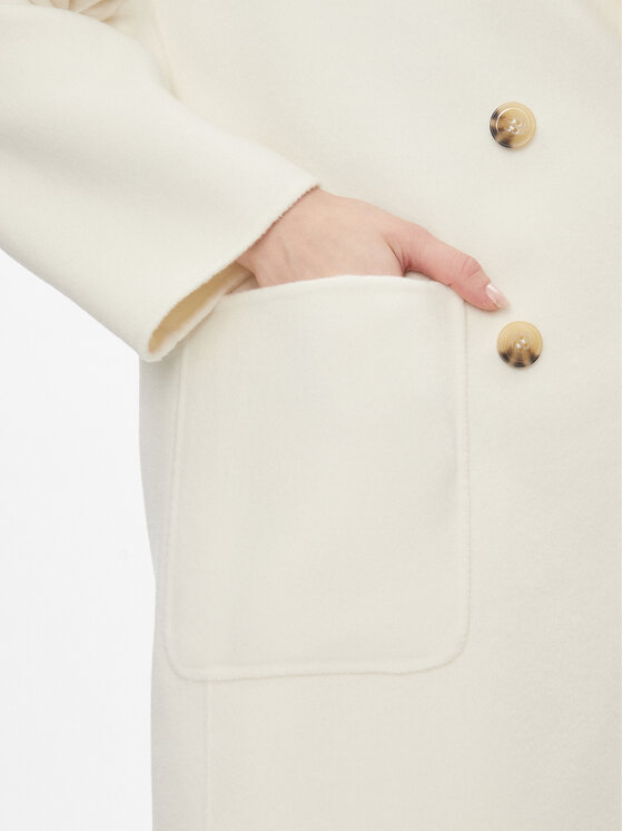 MAX&Co. MAX&Co. Вовняне пальто Riccardo Білий Regular Fit