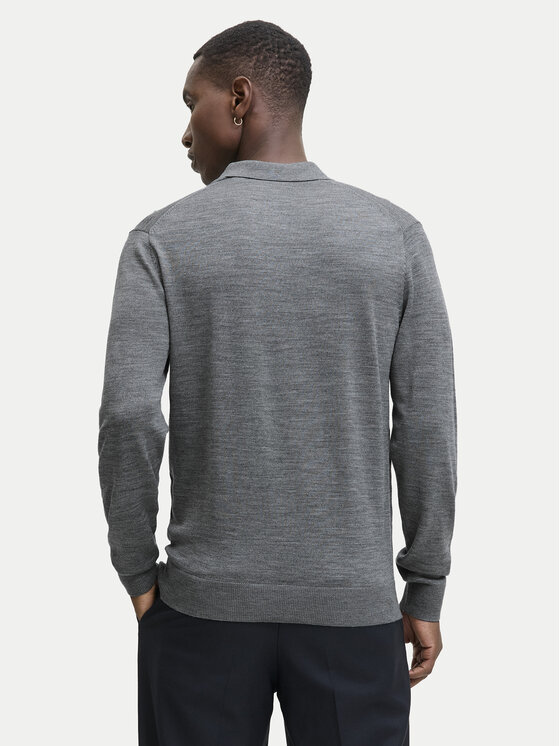 Jack & Jones Jack & Jones Svetr Merino 12281757 Šedá Regular Fit