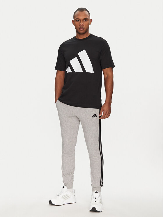 adidas adidas Spodnie dresowe Essential 3-Stripes JE6346 Szary Regular Fit