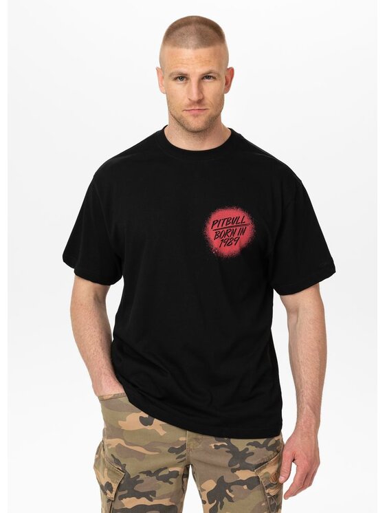 PITBULL PITBULL T-Shirt AUTOMATIC Czarny Regular Fit