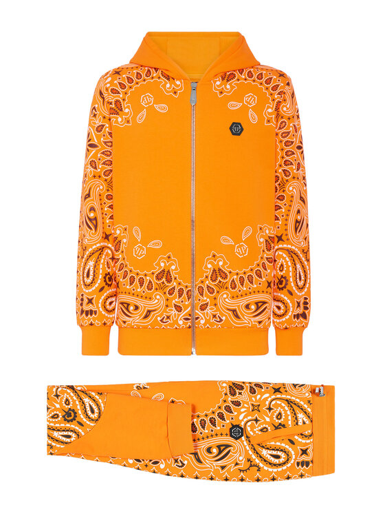 PHILIPP PLEIN PHILIPP PLEIN Dres 3125 Pomarańczowy Regular Fit
