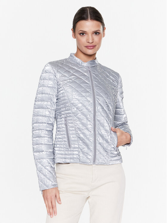 Guess Guess Prijelazna jakna Vona W3RL15 WEP10 Siva Slim Fit