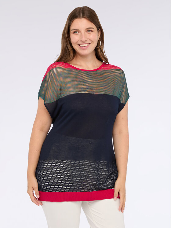 Fiorella Rubino Fiorella Rubino Kardigan M639L008013N0V4 Niebieski Over Fit