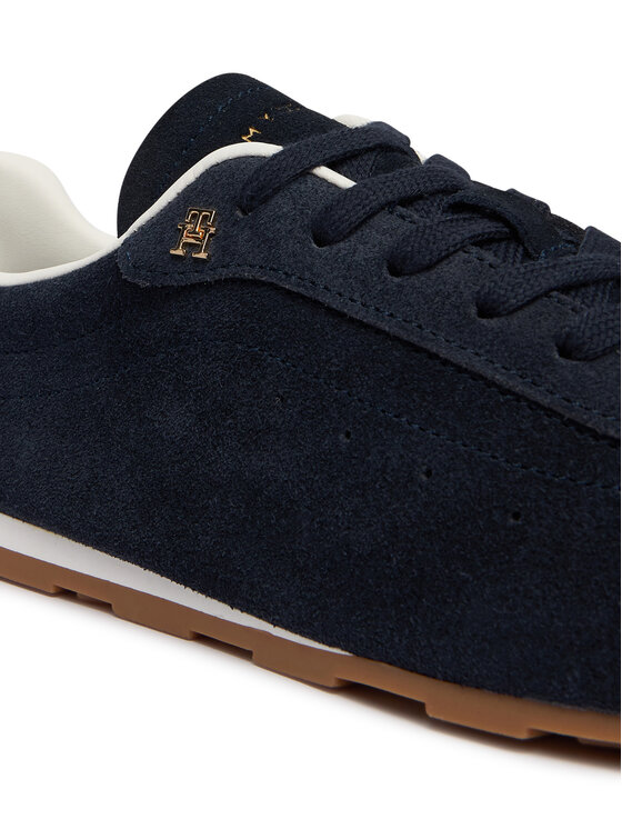 Tommy Hilfiger Tommy Hilfiger Sneakersy Th Bella Low Runner Suede FW0FW09189 Granatowy