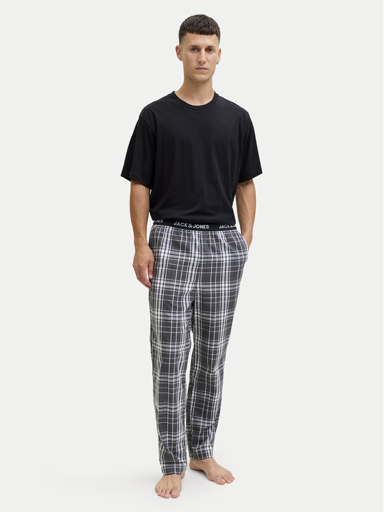 Jack & Jones Jack & Jones Pijama Luca 12266993 Negru Standard Fit