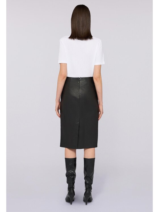 Trussardi Trussardi Gonna di pelle 1307A000647N033 Nero Regular Fit