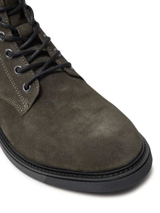 Tommy Hilfiger Tommy Hilfiger Zimski škornji Outdoor Suede FM0FM05193 Zelena