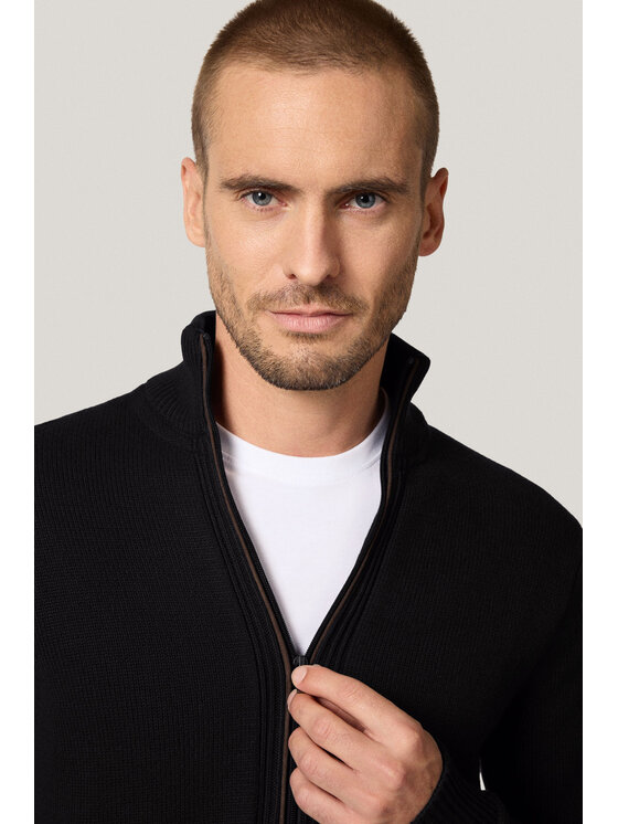 Próchnik Próchnik Kardigan PM15 SW073225000023 Czarny Regular Fit
