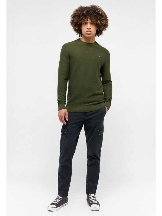 Mustang Mustang Sweter ELLIOT Zielony Regular Fit