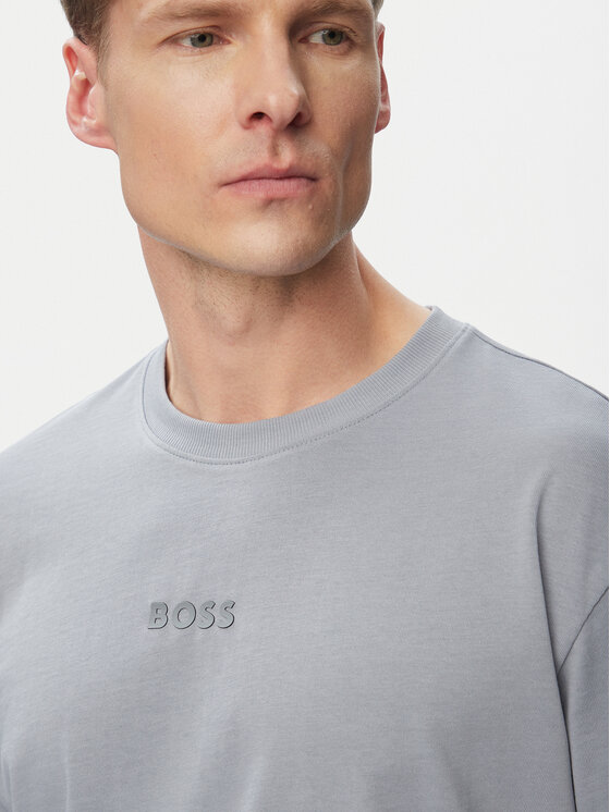 BOSS BOSS Marškinėliai 50519368 Pilka Regular Fit