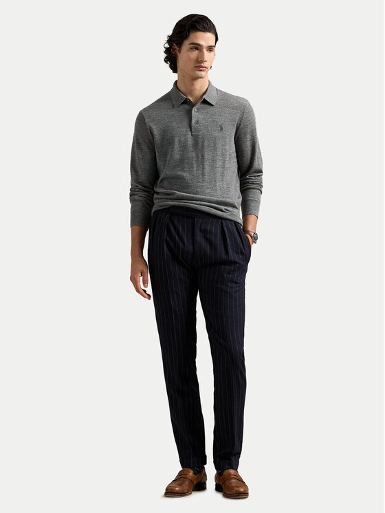 Polo Ralph Lauren Polo Ralph Lauren Πουλόβερ 710941104003 Σκούρο γκρι Regular Fit