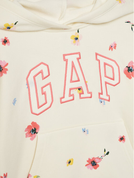 Gap Gap Majica dugih rukava 724997-05 Écru Regular Fit