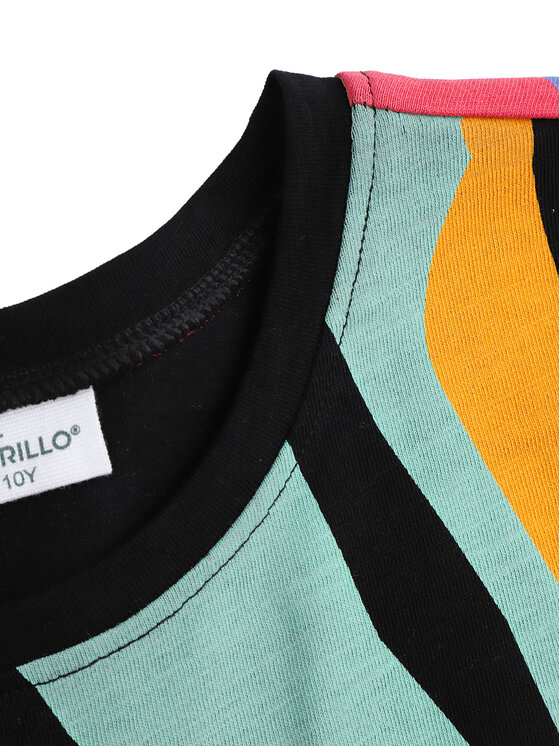 Coccodrillo Coccodrillo Majica WC5143203TGJ Črna Relaxed Fit
