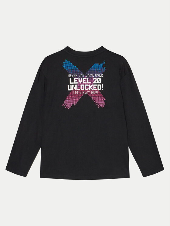 United Colors Of Benetton United Colors Of Benetton Bluza 3EG9C10M6 Črna Regular Fit