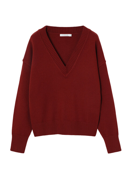 TATUUM TATUUM Sweter ELNERKA Czerwony Classic Fit