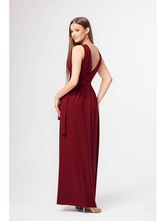 Aurora Aurora Vestito Robin Bordeaux Curvy Fit