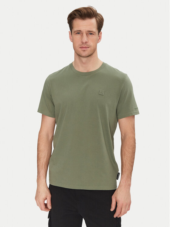 Moose Knuckles Moose Knuckles T-Shirt Duluth M15MT759 Zielony Regular Fit