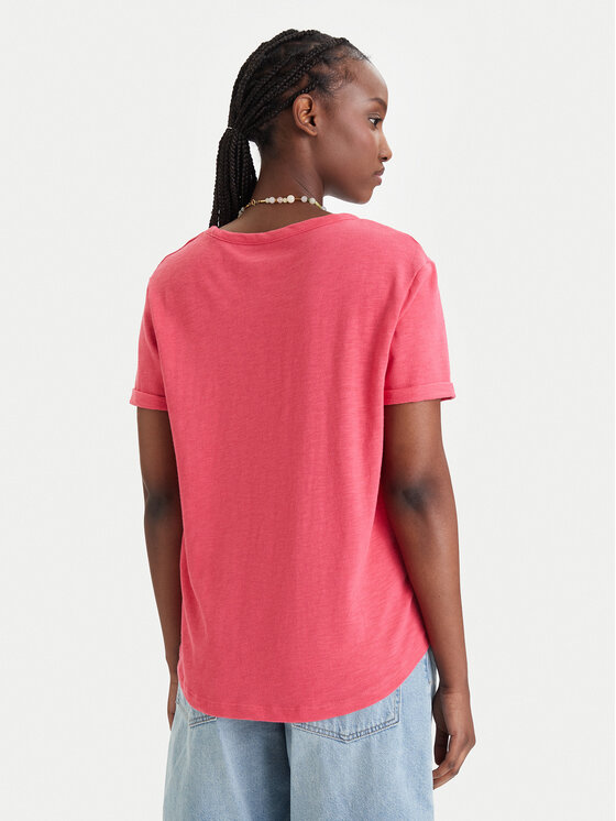 Roxy Roxy T-Shirt ERJZT06024 Różowy Regular Fit