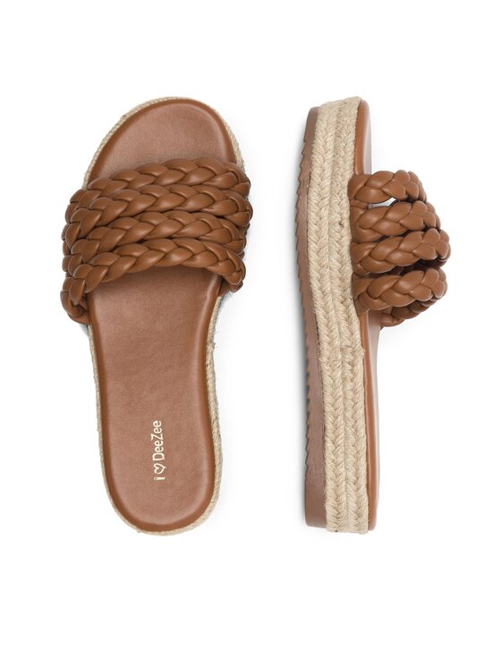 DeeZee DeeZee Espadryle INCREDIBLE KL-E8875-2 Brązowy