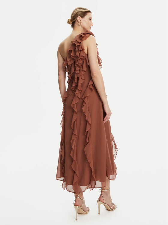 French Connection French Connection Kokteilikleit 71YOR Pruun Regular Fit