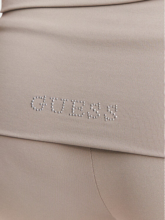 Guess Guess Legíny V6YB24 K4713 Tmavo béžová Flare Fit