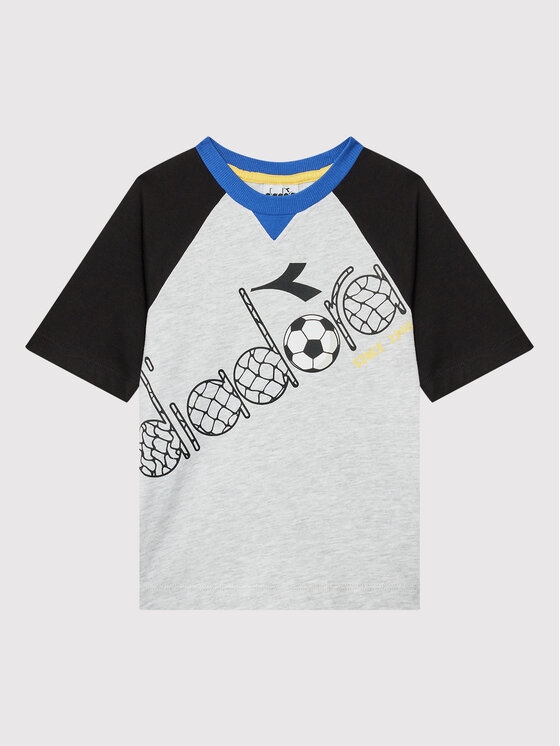 Diadora Diadora Σετ t-shirt και αθλητικό σορτς Ss Score 102.178253 Γκρι Regular Fit