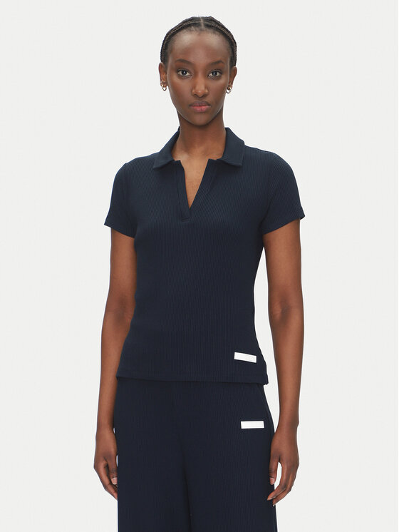 EA7 Emporio Armani EA7 Emporio Armani Тениска с яка и копчета 7W000490 AF12654 UB102 Тъмносин Regular Fit