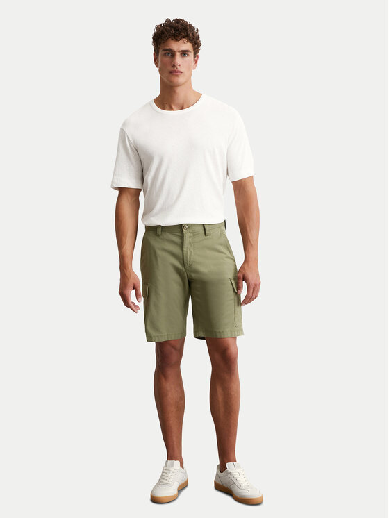 Marc O'Polo Marc O'Polo Szövet rövidnadrág 536 0111 15056 Zöld Regular Fit