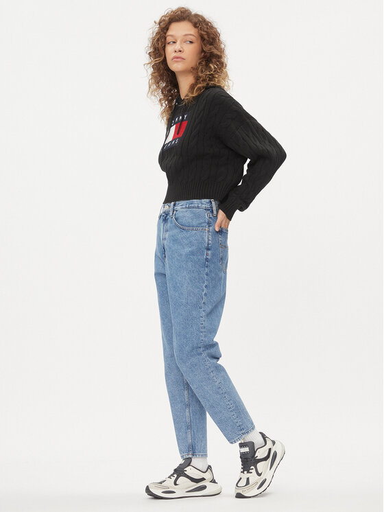 Tommy Jeans Tommy Jeans Jeansy DW0DW14707 Modrá Mom Fit