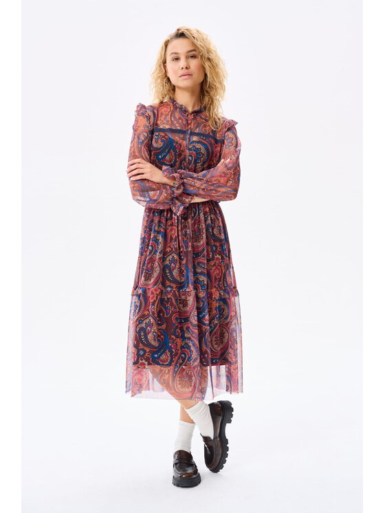 blue shadow blue shadow Sukienka codzienna Emma Kolorowy Regular Fit