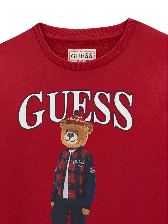 Guess Guess Суитшърт L6BQ14 K6130 Червен Regular Fit