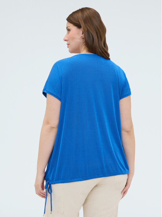 Fiorella Rubino Fiorella Rubino T-shirt G08ZL009108N024 Turchese Boxy Fit