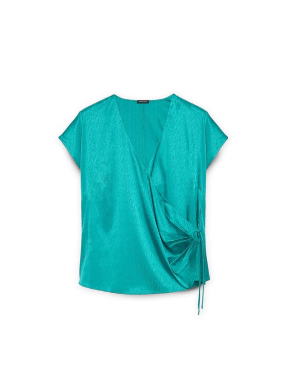 Fiorella Rubino Fiorella Rubino Bluzka 2828T002345N024 Turkusowy Regular Fit